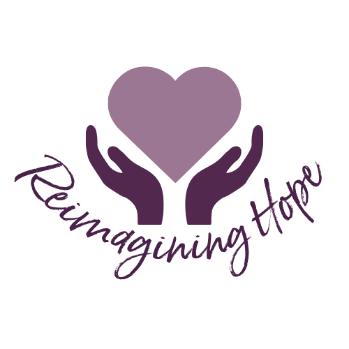 Logo for the new Hospice of the Chesapeake's "Reimagining Hope", a new podcast to help people navigate illness